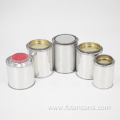 Round metal industrial paint glue packing tin cans